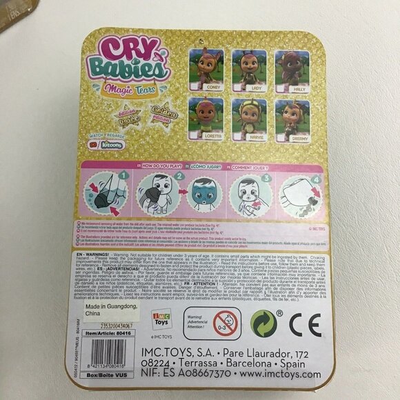 Cry Babies Magic Tears Golden Edition Doll Lady Narvie Hally Dreamy COMPLETE SET - Picture 8 of 8